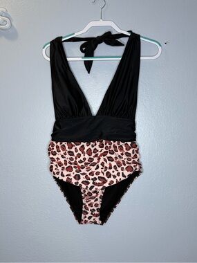 Amazon Leopard Print One-Piece Swimsuit